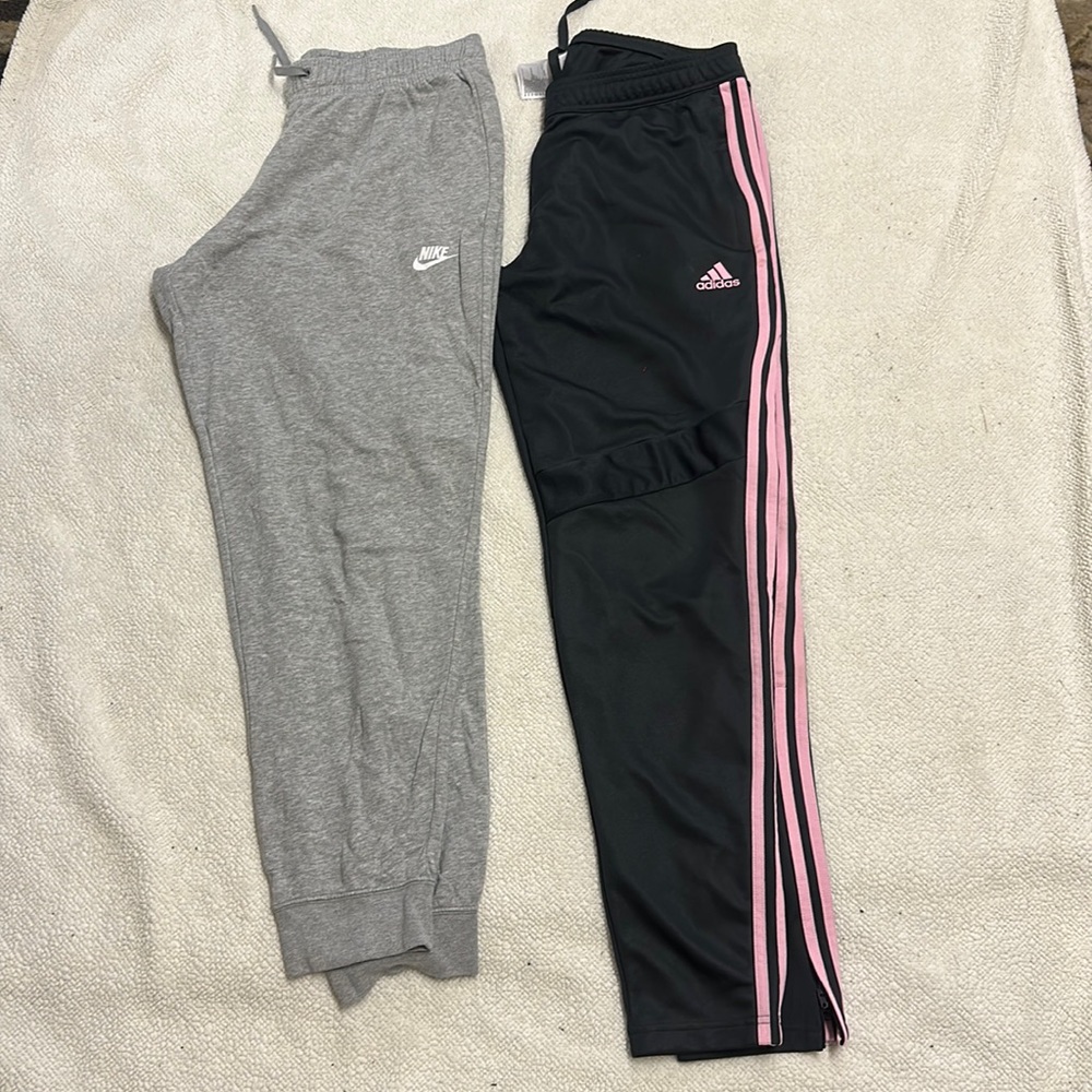 Nike and Adidas size large bundle for a casual and activewear. New condition.